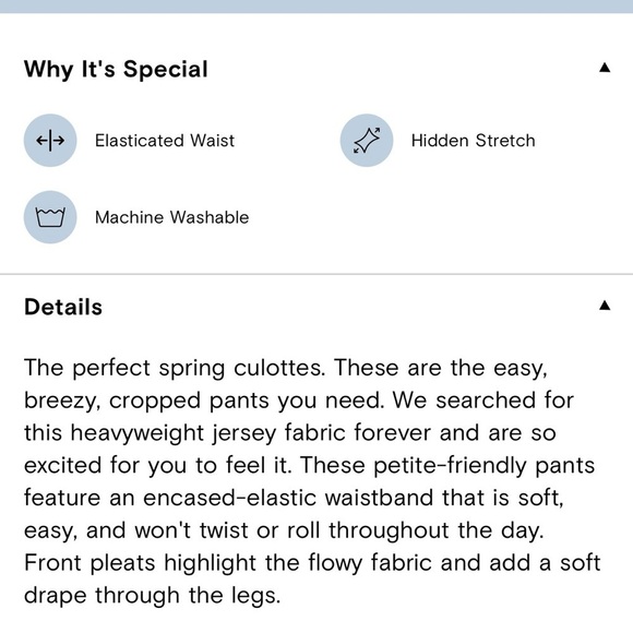 Universal Standard Casual Culottes in Brûlée Size S - Picture 12 of 12